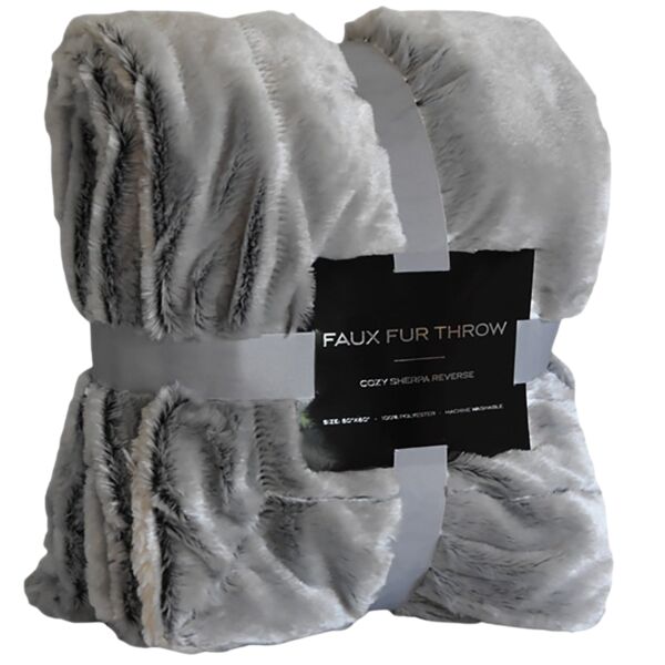 Faux Fur Sherpa Blanket Thumbnail