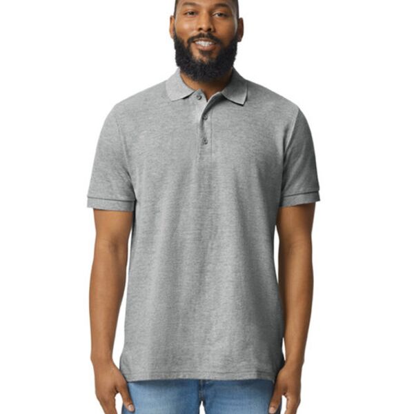Unisex Midweight Double Pique Polo Thumbnail