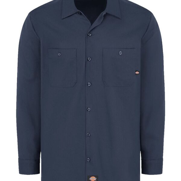Men's Tall Industrial Cotton Long Sleeve Work Shirt Thumbnail